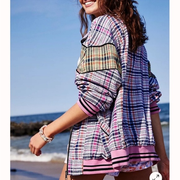 FREE PEOPLE Penny Track Jacket Size Small - Picture 4 of 11